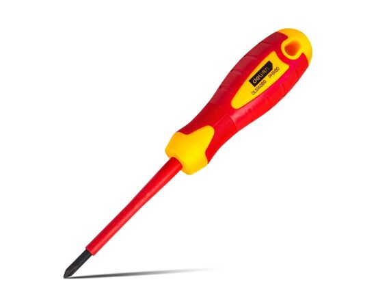  Отвертка крестовая Deli DL514080 диэлектрическая PH1х80мм 
