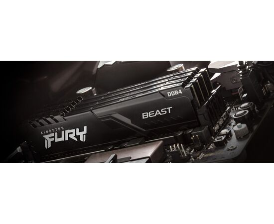 ОЗУ Kingston 32GB 3600MHz DDR4 CL18 DIMM (Kit of 2) Fury Beast Black KF436C18BBK2/32 