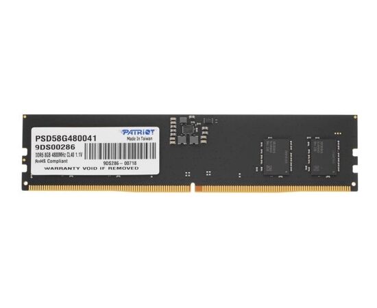  RAM 8GB DDR5-4800 PC5-38400 Patriot Signature CL40, ECC, 1.1V 