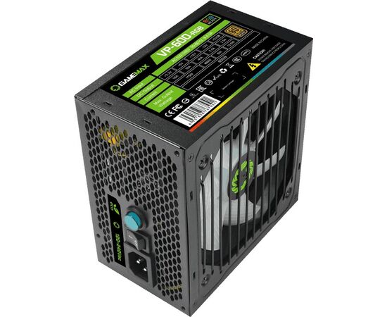  Блок питания GameMax VP-600-RGB 80+ ATX 600W, Ultra quiet 