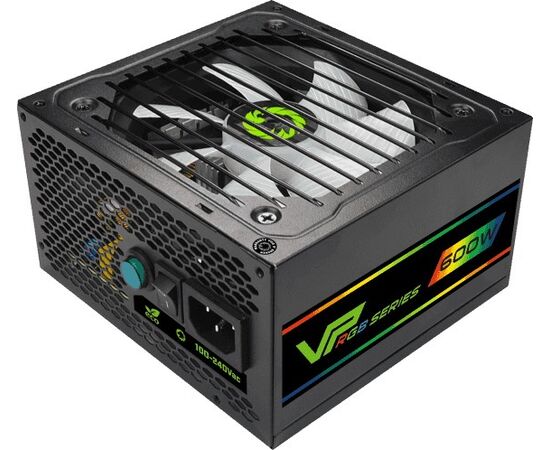  Блок питания GameMax VP-600-RGB 80+ ATX 600W, Ultra quiet 