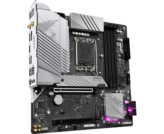  MB s1700 Gigabyte B760M AORUS ELITE AX Intel®B760, 4xDDR5-4800, HDMI+DP, 1xPCI-Ex16, 1xPCI-Ex1, 4xSATA3(RAID 0/1/5/10), 2xM.2, 8Ch Audio, GLan, WiFi 