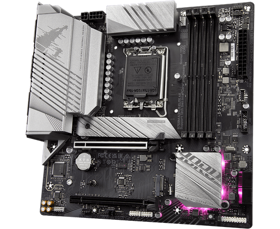  MB s1700 Gigabyte B760M AORUS ELITE AX Intel®B760, 4xDDR5-4800, HDMI+DP, 1xPCI-Ex16, 1xPCI-Ex1, 4xSATA3(RAID 0/1/5/10), 2xM.2, 8Ch Audio, GLan, WiFi 
