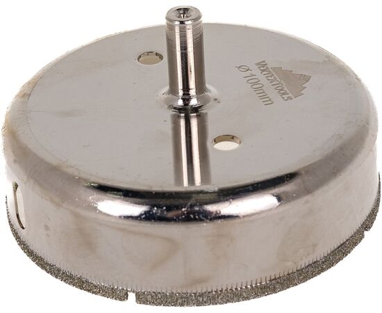  Коронка по стеклу и керамике сцентрирующим сверлом Vertex Tools 336-100-55 100х55 