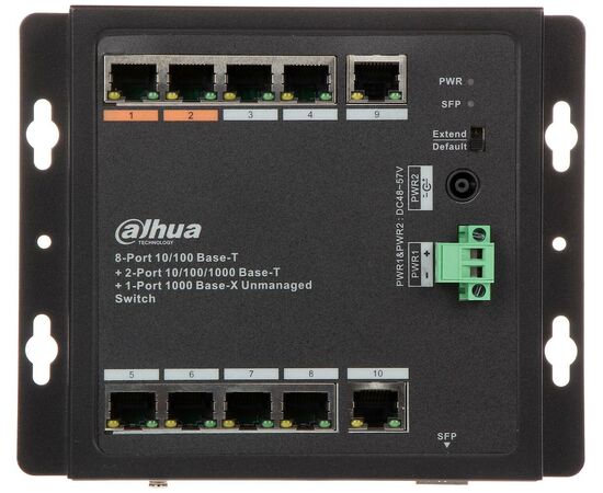  Коммутатор Dahua DH-PFS3111-8ET-96-F неуправляемый 