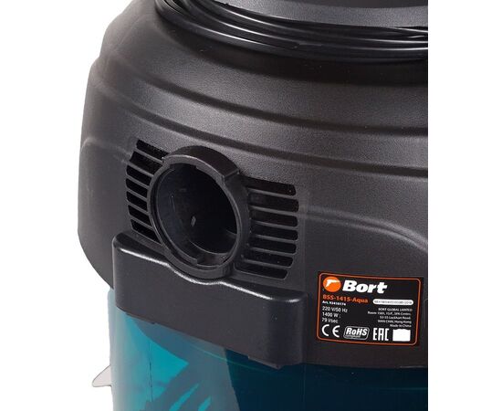  Строительный пылесос Bort BSS-1415-Aqua синий 
