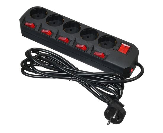  Сетевой фильтр Buro 500SH-3-SW-B 3м (5 розеток) черный 
