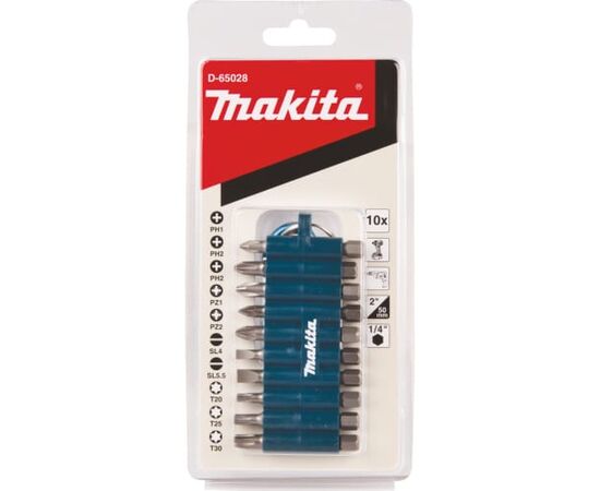  Дрель-шуруповерт Makita DF0300 X3 + набор бит 10 шт 