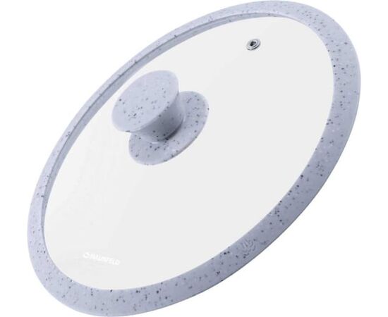  Крышка стеклянная MAUNFELD Trinity MGL24SMLG с силиконовым ободком и ручкой, 24 см 