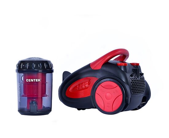  Пылесос Centek СТ-2520 (черный/красный) циклон . 2200/400Вт. телескоп трубка. мягкий пуск 