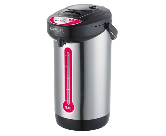  Термопот Centek СТ-0080 (черный) Зл. 850Вт, З способа подачи воды. корпус из нержавеющей стали 