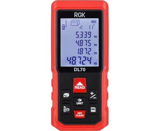  Лазерный дальномер RGK DL70 с угломером 4610011873911 