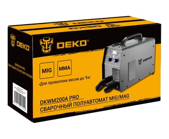  Сварочный полуавтомат DEKO DKWM200A Pro MIG/MAG 200A (051-4686) 