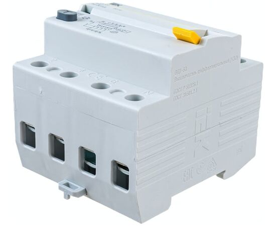  Выключатель дифференциального тока IEK ВД1-63 ИЭК MDV10-4-063-030 4п 63A 30mA тип AC 