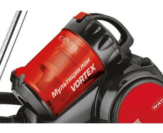  Пылесос Centek СТ-2524 (черный/красный) циклон, 2300/420Вт низкий уровень шума. телескоп 