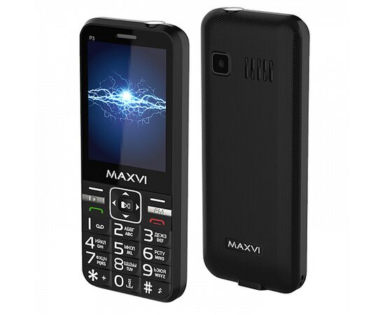  Мобильный телефон Maxvi P3 black 