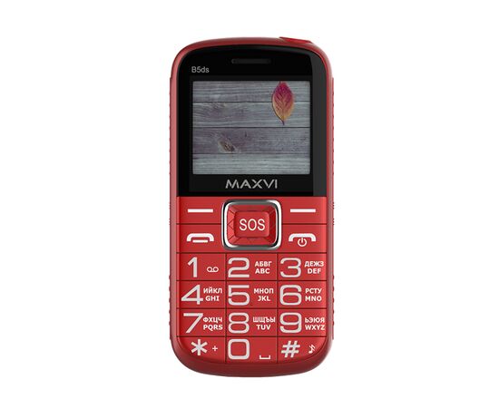  Мобильный телефон MAXVI B5ds red 