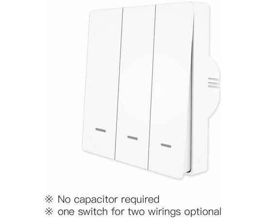  Выключатель MOES ZigBee 3-Gang Wireless Switch ZT-B-EU3 