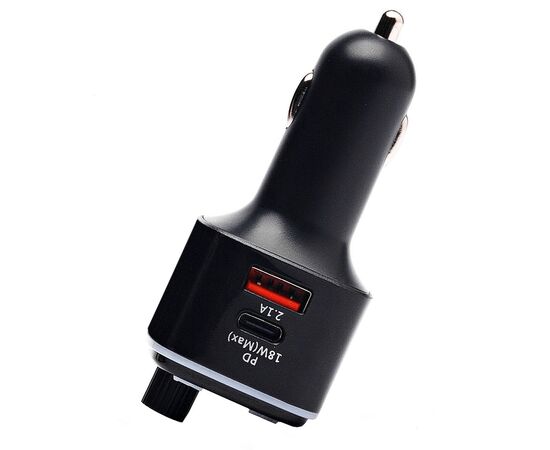  Автомобильный FM-трансмиттер - P1 PD 2USB/PD18W (black) (212251) 