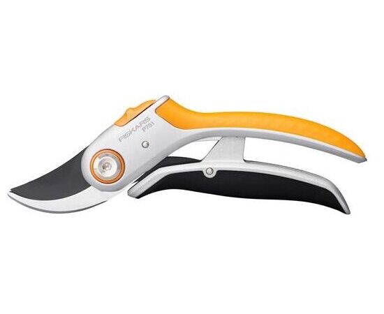  Секатор плоскостной Fiskars Plus PowerLever P751 средний черный/оранж (1057172) 