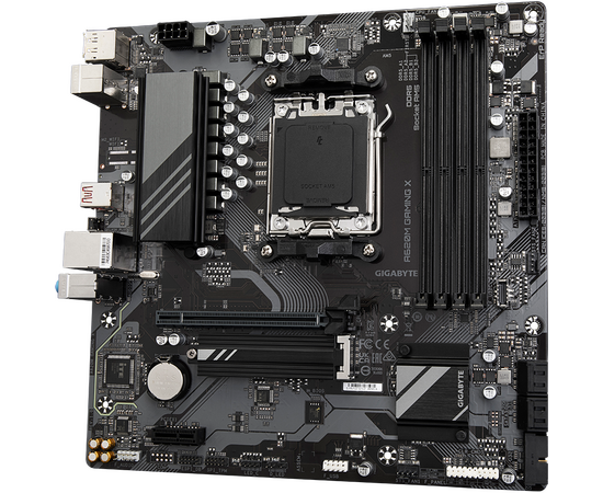  MB sAM5 Gigabyte A620M Gaming X AMD A620, 4xDDR5-5200, HDMI+DP, 1xPCI-Ex16, 1xPCI-Ex1, 4xSATA3(RAID 0/1/10), 1xM.2, 8 Ch Audio, GLan, (2+2)x 