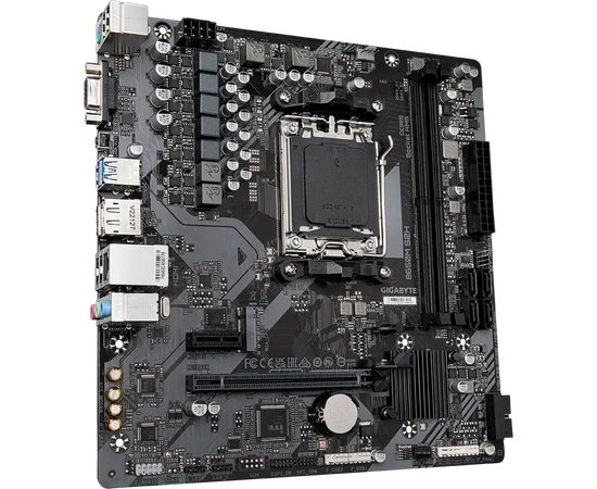  MB sAM5 Gigabyte B650M S2H, AMD B650, 2xDDR5-5200 МГц, 1xPCI-Ex16, 1xM.2, Micro-ATX 