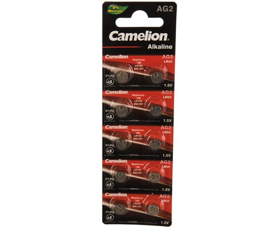  Элемент питания CAMELION  AG02 (396A) LR726   (10/100/3600) 