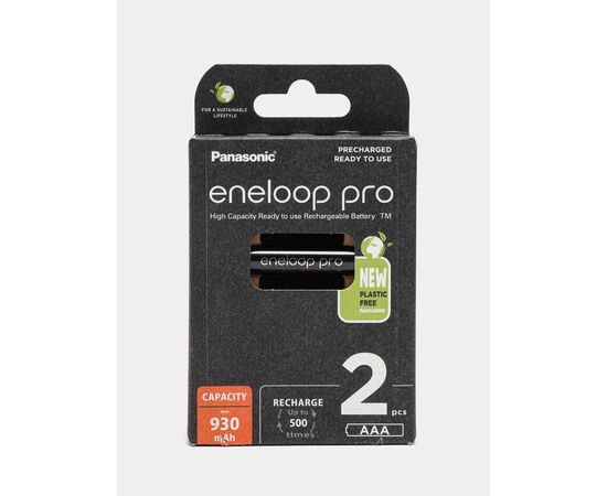  Аккумулятор PANASONIC  R03 eneloop pro BK-4HCDE/2BE (930 mAh) (2 бл) (2/40) 