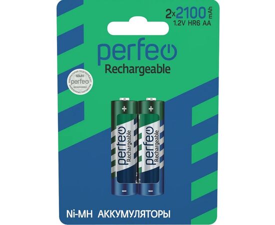  Аккумулятор Perfeo AA2100mAh/2BL 