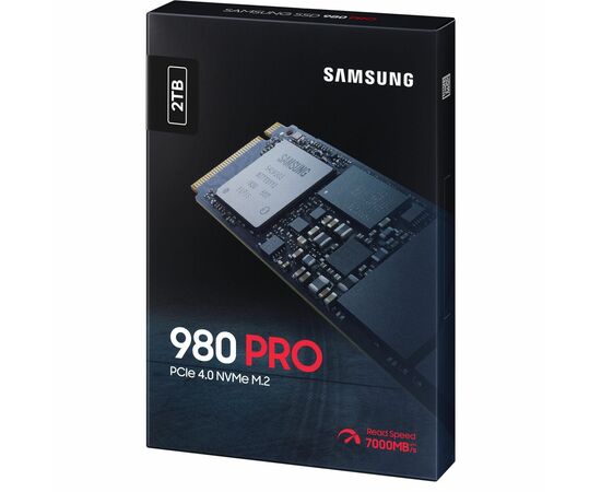  Внутренний SSD  Samsung 2TB  980 Pro, PCIe 3x4, R/W -5000/7000 MB/s, (M.2),2280, MLC V-NAND 3-bit 