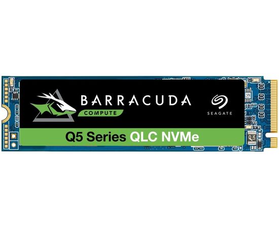  Внутренний SSD  Seagate  1TB  Barracuda Q5, PCIe 3x4, R/W - 2400/1700 MB/s, (M.2), 2280, QLC 3D NAND 