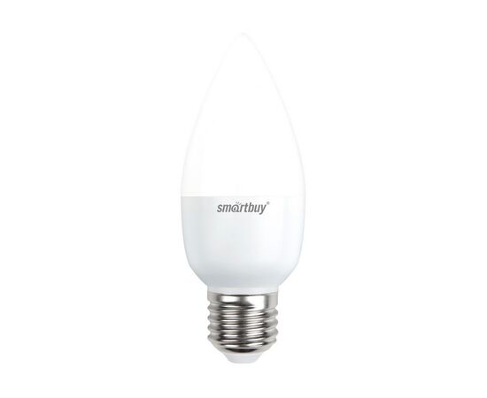  Лампа светодиодная SMARTBUY C37 5Вт 220V 4000K E27 (свеча, нейтральный свет) (1/10/50) 