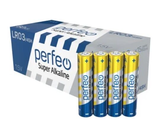  Батарейка Perfeo LR03/4SH Super Alkaline 