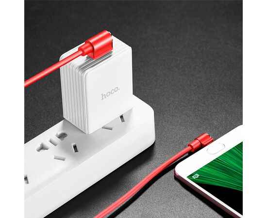  Кабель USB HOCO U37 Long roam USB - MicroUSB, 2.4А, 1.2 м, красный 