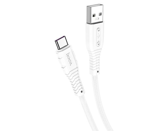  Кабель USB HOCO X67 Nano USB - Type-C, 5A, 1 м, белый 