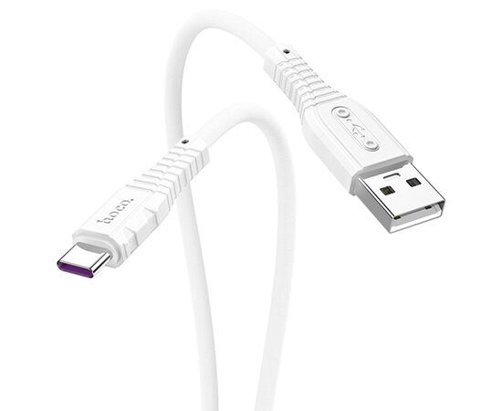  Кабель USB HOCO X67 Nano USB - Type-C, 5A, 1 м, белый 