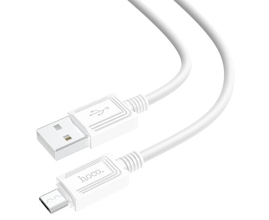  Кабель USB HOCO X73 USB - MicroUSB, 2.4А, 1 м, белый 