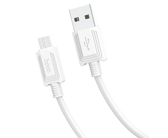  Кабель USB HOCO X73 USB - MicroUSB, 2.4А, 1 м, белый 