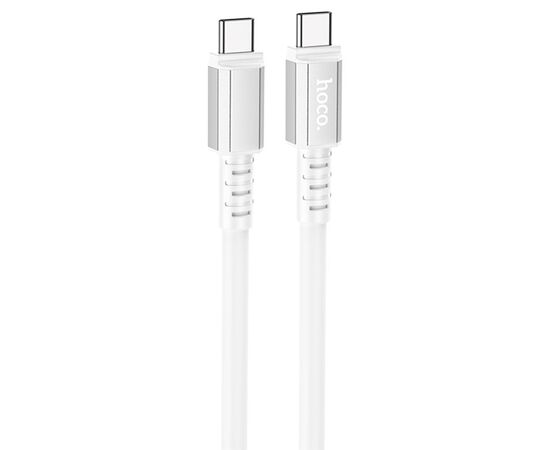  Кабель USB-C HOCO X85 Strength Type-C - Type-C, 60W, 1 м, белый 