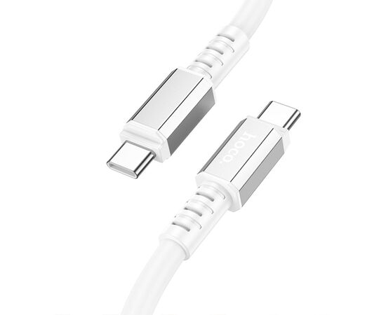  Кабель USB-C HOCO X85 Strength Type-C - Type-C, 60W, 1 м, белый 