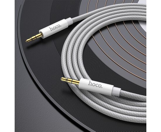  Аудиокабель HOCO UPA19 AUX Jack 3.5 (m) - Jack 3,5 (m), 2 м, серебристый 