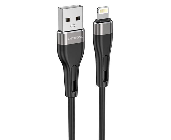  Кабель USB BOROFONE BX46 Rush USB - Lightning, 2.4А, 1 м, черный 