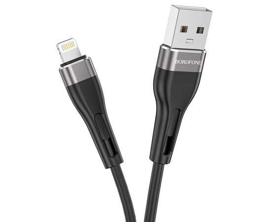  Кабель USB BOROFONE BX46 Rush USB - Lightning, 2.4А, 1 м, черный 