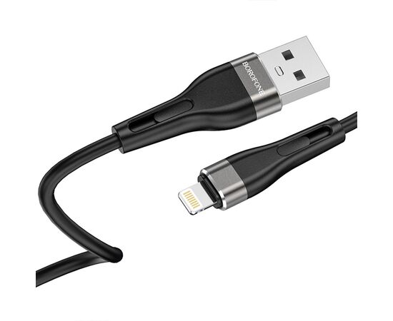  Кабель USB BOROFONE BX46 Rush USB - Lightning, 2.4А, 1 м, черный 