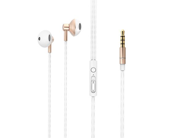  Проводные наушники BOROFONE BM14 Skymelody, Jack 3.5mm, 1.2 м, золотой 