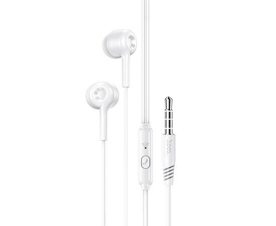  Проводные наушники HOCO M82 La musique, Jack 3.5mm, 1.2 м, белый 