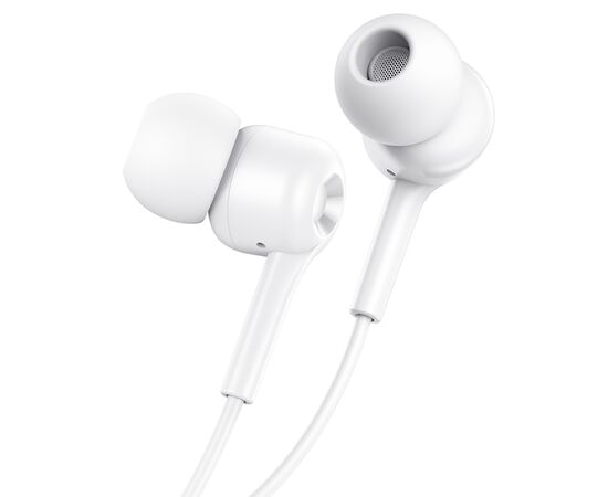  Проводные наушники HOCO M82 La musique, Jack 3.5mm, 1.2 м, белый 