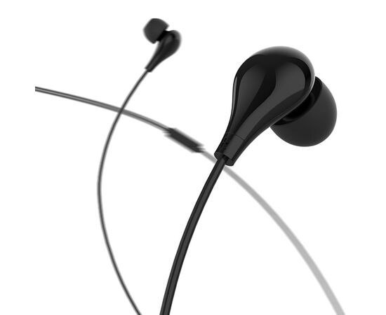  Проводные наушники BOROFONE BM24 Milo, Jack 3.5mm, 1.2 м, черный 