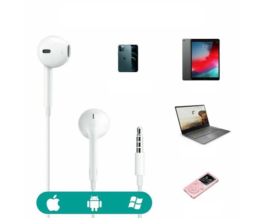  Проводные наушники COTEetCI CS5188, Jack 3.5mm, белый 