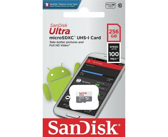  Карта памяти SANDISK UHS-I SDSQUNR-256G-GN3MN Micro SDXC 256GB 